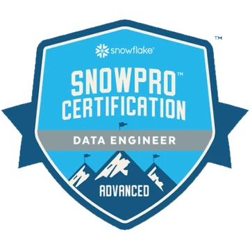 Snowflake SnowPro Advanced: Data Engineer certification badge