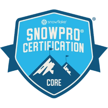 Snowflake SnowPro Core certification badge